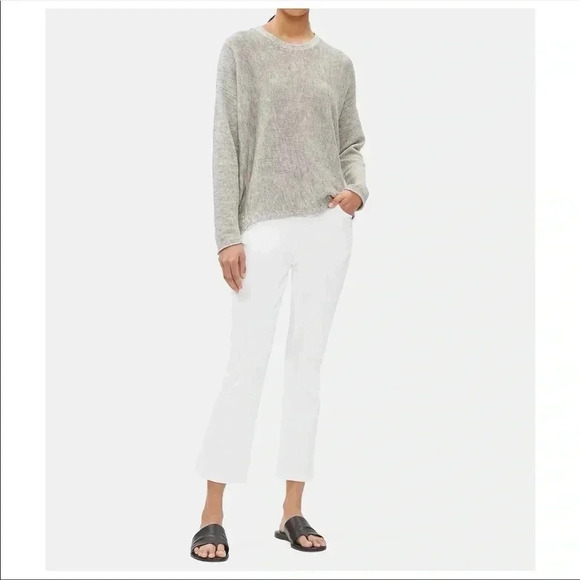 EILEEN FISHER Organic Cotton Boot-Cut Jean Size 2 - Picture 3 of 9
